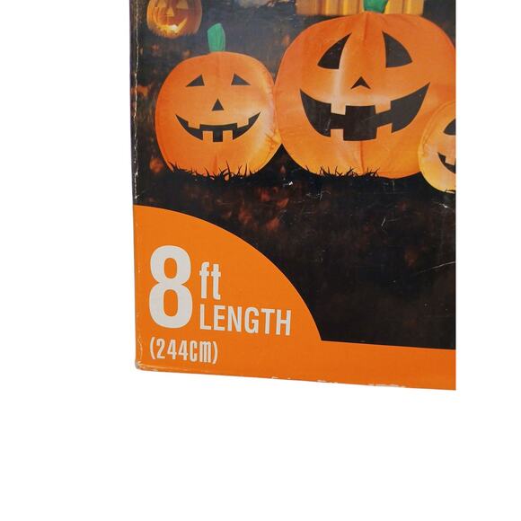 Inflatable LIGHTED Large 8' PUMPKIN PATCH Air blown Yard Outdoor Indoor Party - Picture 13 of 15